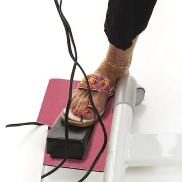 Imagem de Máquina de costura Pedal Mat Anti Slip Borracha Non Slip Preparado Pedal Pedal Pedal para máquinas de costura e pedais de piano 9,1 x 7,5in (Rosa)