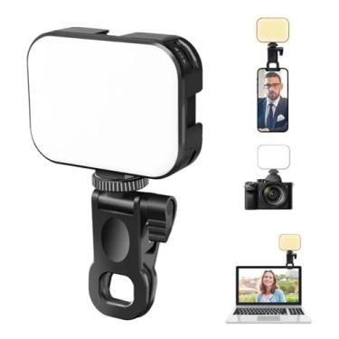 Imagem de Luz Led Preenchimento Rgb Camera + Suporte 1/4 Celular Notebook