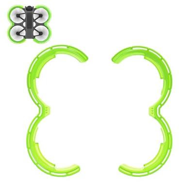 Imagem de Generic Protetor de hélice Avata 2, anel anticolisão, capa protetora de TPU compatível com acessórios de drone DJI Avata 2 (verde)