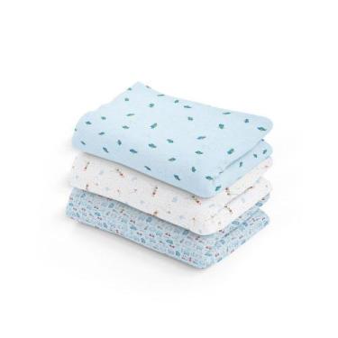 Imagem de Cueiro Flanelado Papi Estampado 80CM X 60CM Masculino 03 Un