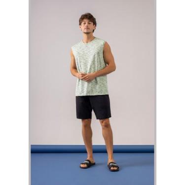 Imagem de Regata Básica em Malha Jet Masculino Just Basic, Verde, P