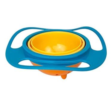 Imagem de Kit 2 Potinho Pote Prato Mágico Giratório 360° Infantil GiroBowl Diversão Bebê Rotação