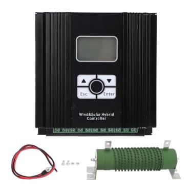 Imagem de Hilitand Wind Solar Hybrid Controller 12V/24V MPPT Charge Controller Kit de Alta Eficiência Com LCD Display para o de Painel Solar Luz da Rua Marine Marine (Fã de 400W)