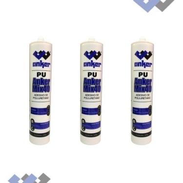 Imagem de 3 Adesivo Silicone Selante Poliuretano Pu40 Uso Geral - Anker do Brasi