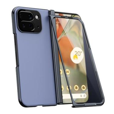 Imagem de HAOMRIYL Capa para Google Pixel 10 Pro Fold, protetor de tela integrado, dobradiça fina, à prova de choque, orifício para lente de câmera de precisão, revestimento protetor de PC, cromo, dobra 10 Pro