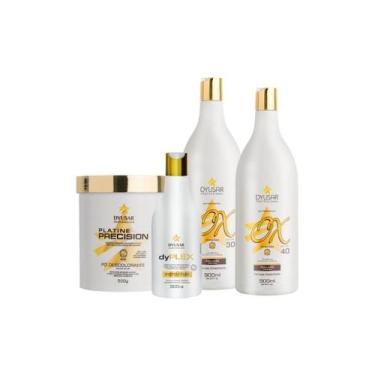 Imagem de Kit Coloração Profissional Pó Descolorante Com 2 Ox E Plex - Dyusar Co
