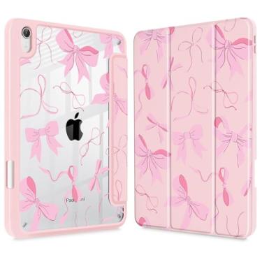 Imagem de May Chen Capa fina para iPad mini 7 (A17 Pro, 7ª geração) 2024/iPad mini 6 (6ª geração) 8,3 polegadas, [suporte de lápis embutido] capa à prova de choque, capa traseira transparente transparente e