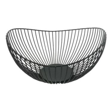 Imagem de Fruteira Yazi Yc1962 Aramado Preto Organizador De Frutas Preto - YANGZ