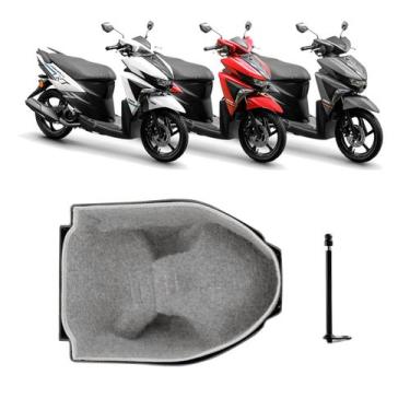 Imagem de Forração Yamaha Neo 125 2017 Acessório Cinza + 1 Antena - Jaspe Ateliê