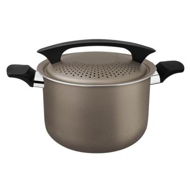 Imagem de Espagueteira Tramontina Milazzo Em Alumínio Revestimento Starflon Max Amêndoa 22cm 28576422