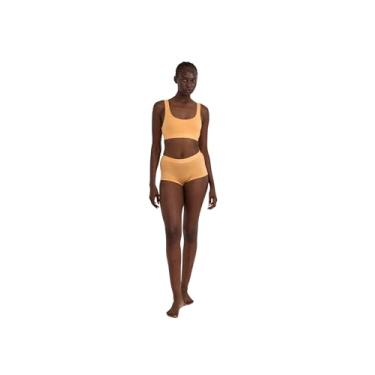 Imagem de Organic Basics Sutiã feminino de toque macio com gola redonda Lyocell, Mamão, XGG