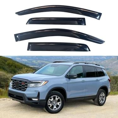 Imagem de Viseira de janela IG compatível com Honda Passport 2019-2024, defletor de ventilação lateral com fita adesiva, 2019 2020 2021 2022 2023 2024