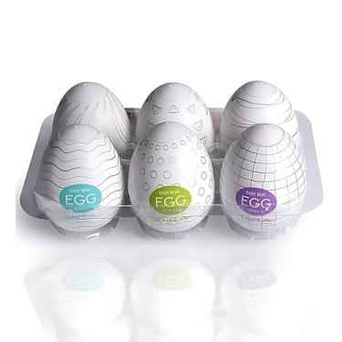 Imagem de Ovo Masturbador Masculino Tipo Egg – Kit com 6 Unidades SexShop com Texturas Diferentes | Estimulador Peniano Flexível, Discreto, com Alta Estimulação e Conforto