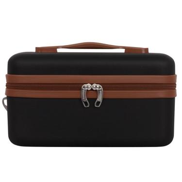 Imagem de Frasqueira Rígida com Alça Bolsa Necessaire Premium Porta Jóias e Maquiagem Estilo Baú - Mendoza - Cruzeiro