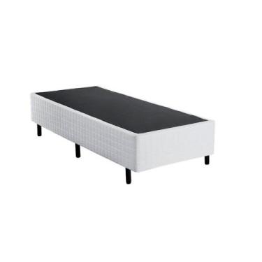 Imagem de Base Cama Box Paris Branco Inducol, Solteiro