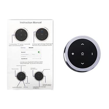 Imagem de Controle Remoto Sem Fio 4.0 para Volante de Carro, Botão de Mídia Conveniente para Celular e Tablet, Controle de Volume e Reprodução de Música, Compatível Com IOS/