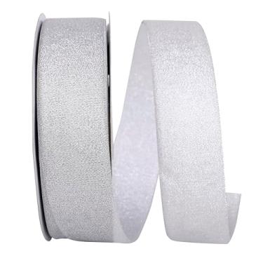Imagem de Reliant Ribbon Fita metálica brilhante cintilante, 3,8 cm x 45,7 m, prata