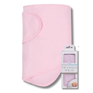 Imagem de Miracle Blanket Enfaixar – Ajude o seu recém-nascido a dormir mais tempo – Saco de dormir macio e seguro para bebês – Cobertor fácil de usar para um bebê calmo (rosa)