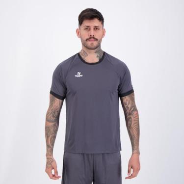 Imagem de Camiseta Topper Classic Color III Cinza, GG