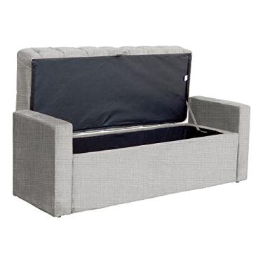 Imagem de Calçadeira Báu Emma Linho Casal Super King 195 cm - S.A Móveis