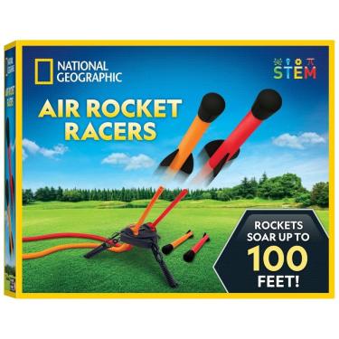 Imagem de Brinquedo de Foguete Aéreo National Geographic - Lançamento em Dupla de Foguetes de até 30 metros de altura, Inclui Lançador, Blue Marble