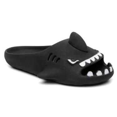 Imagem de Chinelo Infantil Slide Sharky Fun Tubarão Divertido - Valentina Kister
