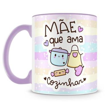 Imagem de Caneca Personalizada Mãe que Ama Cozinhar - Presente Ideal - Amo Canec