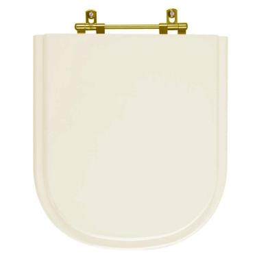 Imagem de Tampa de Vaso Poliéster Life Pergamon para bacia Celite com Ferragem Dourada