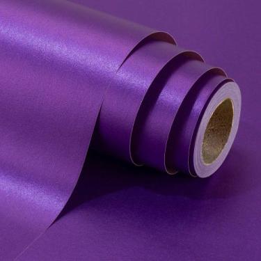 Imagem de Papel de embrulho Yarcony Shimmer Metallic Purple 76cmx10m