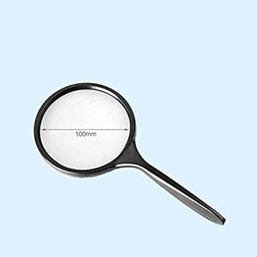 Imagem de RAUGAJ Lupa multifunções de 100 mm de lupa de 5X para identificação de leitura / a/5