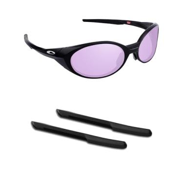 Imagem de Handwith 1 par de meias de silicone macio para óculos de sol Oakley Eye Jacket Redux OO9438, antiderrapante, ajuste confortável, óculos, braço, peças sobressalentes, kit de substituição preto