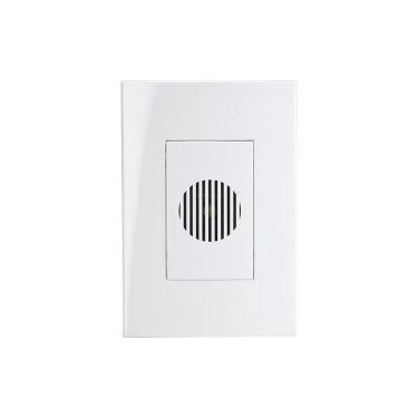 Imagem de Campainha Eletrônica Margirius Sleek 2 Tons Com Placa 4x2 Branca Bivolt