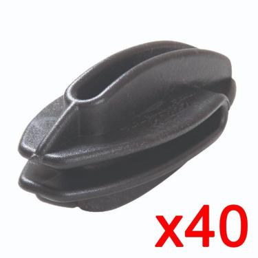 Imagem de Isolador de Canto Castanha Zebu Cor Preto 40 Unidades 329X40
