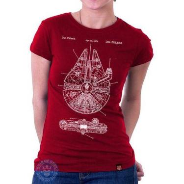 Imagem de Babylook Millenium Falcon Star Wars Han Solo Blusinha Geek - King of G