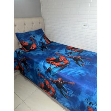 Imagem de Jogo de Lençol Infantil do Homem Aranha com Fronha - Fortlar Têxtil