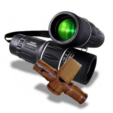 Imagem de Apito De Madeira Uru Modelo 16 + Luneta Observação de Pássaros