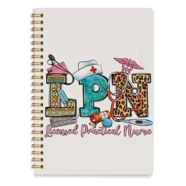Imagem de Caderno de enfermeira, diários de presentes práticos licenciados pela LPN, presentes de agradecimento de enfermeiras para mulheres, material escolar de enfermagem, caderno espiral de capa dura, 14 x