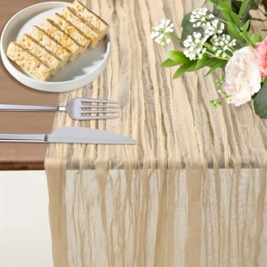 Imagem de Caminho de mesa bordô gaze de gaze 300 cm 3 m rústico boho pano de queijo corredor para casamento chá de bebê chá de panela noivado festa de aniversário longo transparente decorações de casa