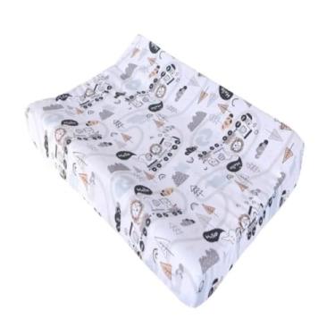 Imagem de Trocador De Fraldas Anatômico Impermeável Menina Menino Para Cômoda e Berço (Trenzinho)