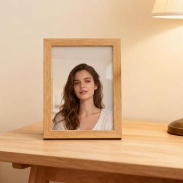 Imagem de Porta-retrato Ginger, pacote único, porta-retratos rústico, vários tamanhos, 10 x 15 cm, moldura para pendurar na mesa ou na parede para decoração de escritório em casa