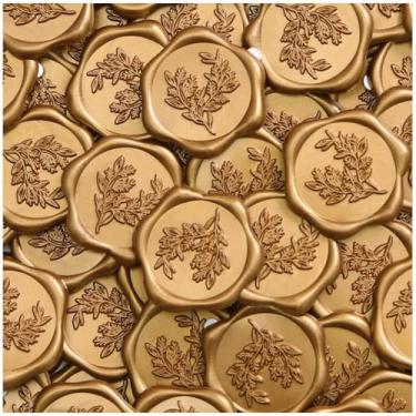 Imagem de 10 adesivos de lacre de cera adesivos de selo de envelope de convite de casamento de eucalipto perfeitos para convite de Natal festa de embrulho de presente