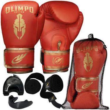 Imagem de Luva De Boxe Muay Thai Bandagem Bucal Case Kickboxing - Olimpo Esporte