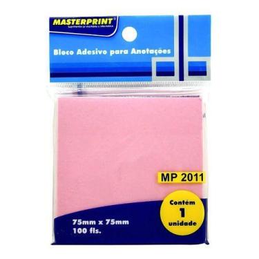 Imagem de Bloco Adesivo para Anotações - Masterprint, Rosa