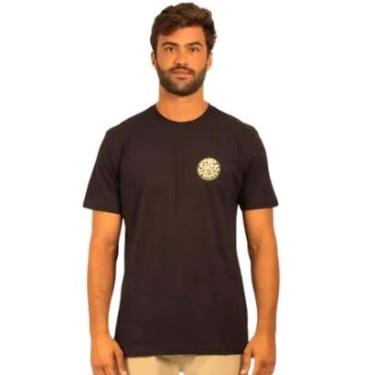 Imagem de Camiseta Masculina Rip Curl Wettie Icon Black Preta 0363MTE-Masculino