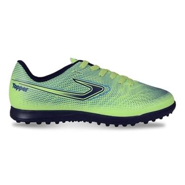 Imagem de Chuteira Topper Slick Vi Scty Verde/Marinho/Azul,37