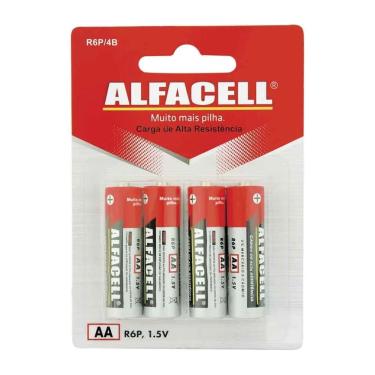 Imagem de Pilha Pequena de Zinco Alfacell R6P4 4 Peças