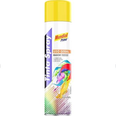 Imagem de Tinta Spray Uso Geral Amarelo 400ml Mundial Prime