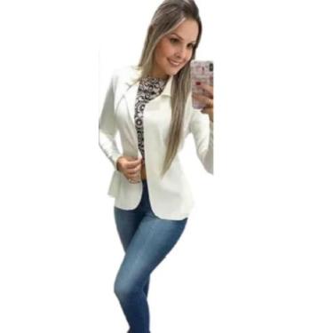 Imagem de Jaqueta Branca Feminina.- Abafarto - Mandalum, M, Preto, Feminino