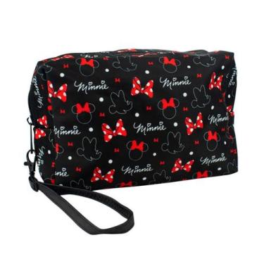 Imagem de Necessaire Preto Minnie 15x7x21cm - Disney - Taimes