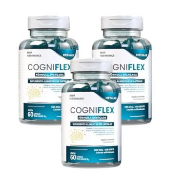Imagem de Kit Com 3 Suplemento Cogniflex Metalab – Colina, Vitaminas Do Complexo B, Zinco, Magnésio E Proteínas